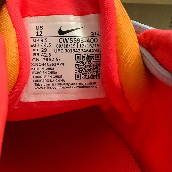 Nike Air VaporMax Plus Sunrise Women’s Size 12 - Picture 8 of 9